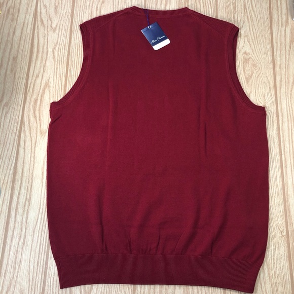Men’s NWT Alan Flusser V-Neck Sleeveless Sweater - Picture 8 of 8
